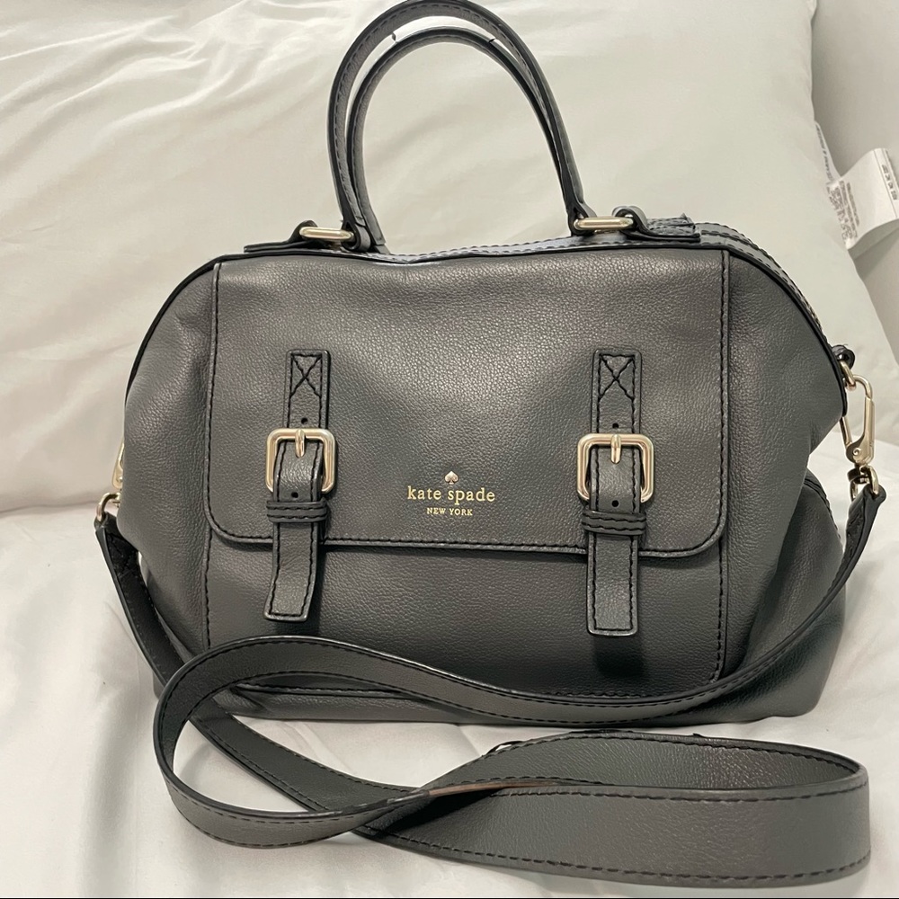 Kate Spade Grey mid-sized Purse